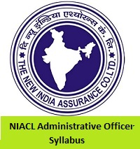 NIACL Administrative Officer Syllabus