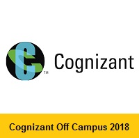 Cognizant Off Campus 2018