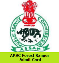 APSC Forest Ranger Admit Card