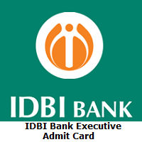 IDBI Bank Executive Admit Card