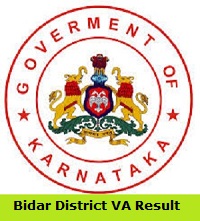 Bidar District VA Result