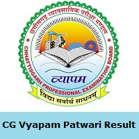 CG Vyapam Patwari Result