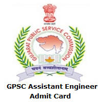 GPSC Assistant Engineer Admit Card