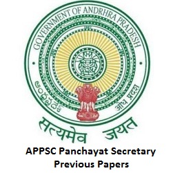APPSC Panchayat Secretary Previous Papers