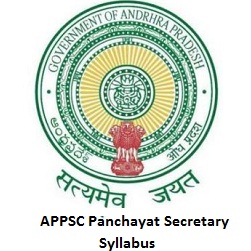 APPSC Panchayat Secretary Syllabus