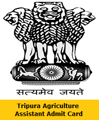 Tripura Agriculture Assistant Admit Card