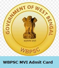 WBPSC MVI Admit Card