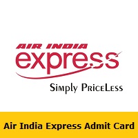 Air India Express Admit Card
