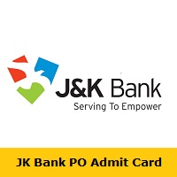JK Bank PO Admit Card