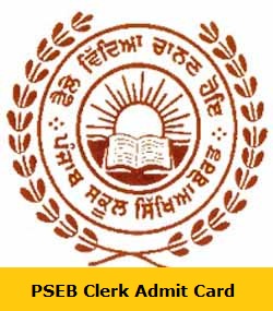 PSEB Clerk Admit Card