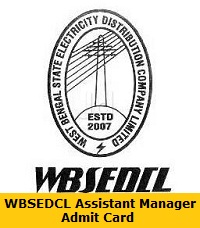 WBSEDCL Assistant Manager Admit Card