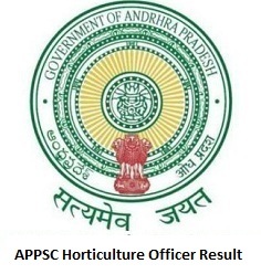 APPSC Horticulture Officer Result