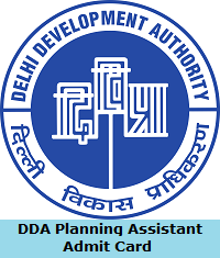 DDA Planning Assistant Admit Card