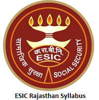 ESIC Rajasthan Syllabus