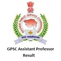 GPSC Assistant Professor Result