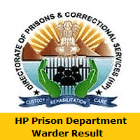 HP Prison Department Warder Result