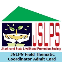 JSLPS Field Thematic Coordinator Admit Card