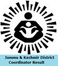 Jammu & Kashmir District Coordinator Result