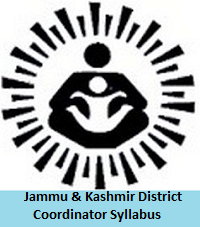 Jammu & Kashmir District Coordinator Syllabus