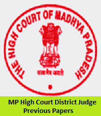 MP High Court District Judge Previous Papers