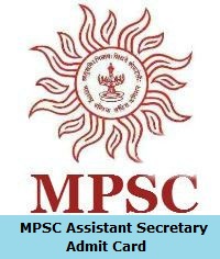 MPSC Assistant Secretary Admit Card