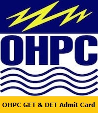 OHPC GET & DET Admit Card