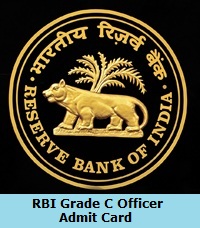 RBI Grade C Officer Admit Card 