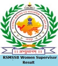 RSMSSB Women Supervisor Result 