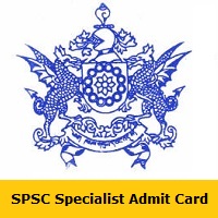 SPSC Specialist Admit Card