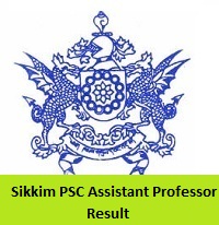 Sikkim PSC Assistant Professor Result
