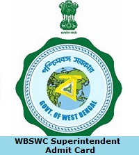 WBSWC Superintendent Admit Card