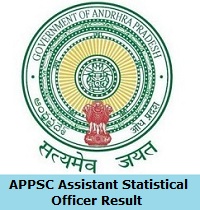 APPSC Assistant Statistical Officer Result