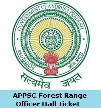 APPSC Forest Range Officer Hall Ticket