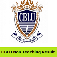 CBLU Non Teaching Result
