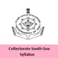 Collectorate South Goa Syllabus