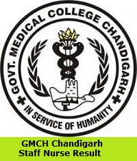 GMCH Chandigarh Staff Nurse Result