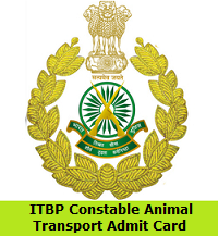 ITBP Constable Animal Transport Admit Card 2019 | AT Exam Date @  