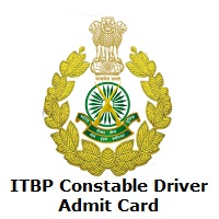 ITBP Constable Driver Admit Card