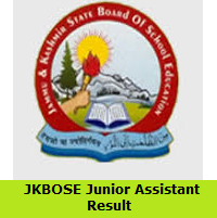 JKBOSE Junior Assistant Result