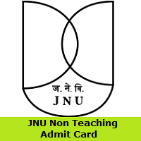JNU Non Teaching Admit Card 