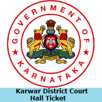 Karwar District Court Hall Ticket 2019 Typist Steno Peon Admit Card
