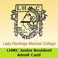 LHMC Junior Resident Admit Card