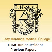 LHMC Junior Resident Previous Papers