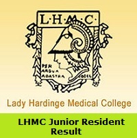 LHMC Junior Resident Result