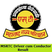 MSRTC Driver cum Conductor Result