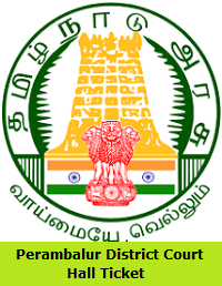Perambalur District Court Hall Ticket