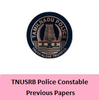 TNUSRB Police Constable Previous Papers
