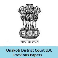 Unakoti District Court LDC Previous Papers
