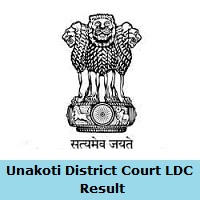 Unakoti District Court LDC Result