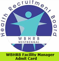 WBHRB Facility Manager Admit Card